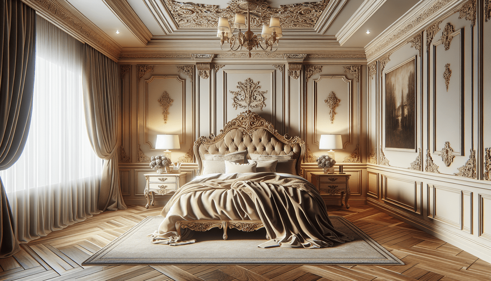 the charm of a traditional elegant master bedroom