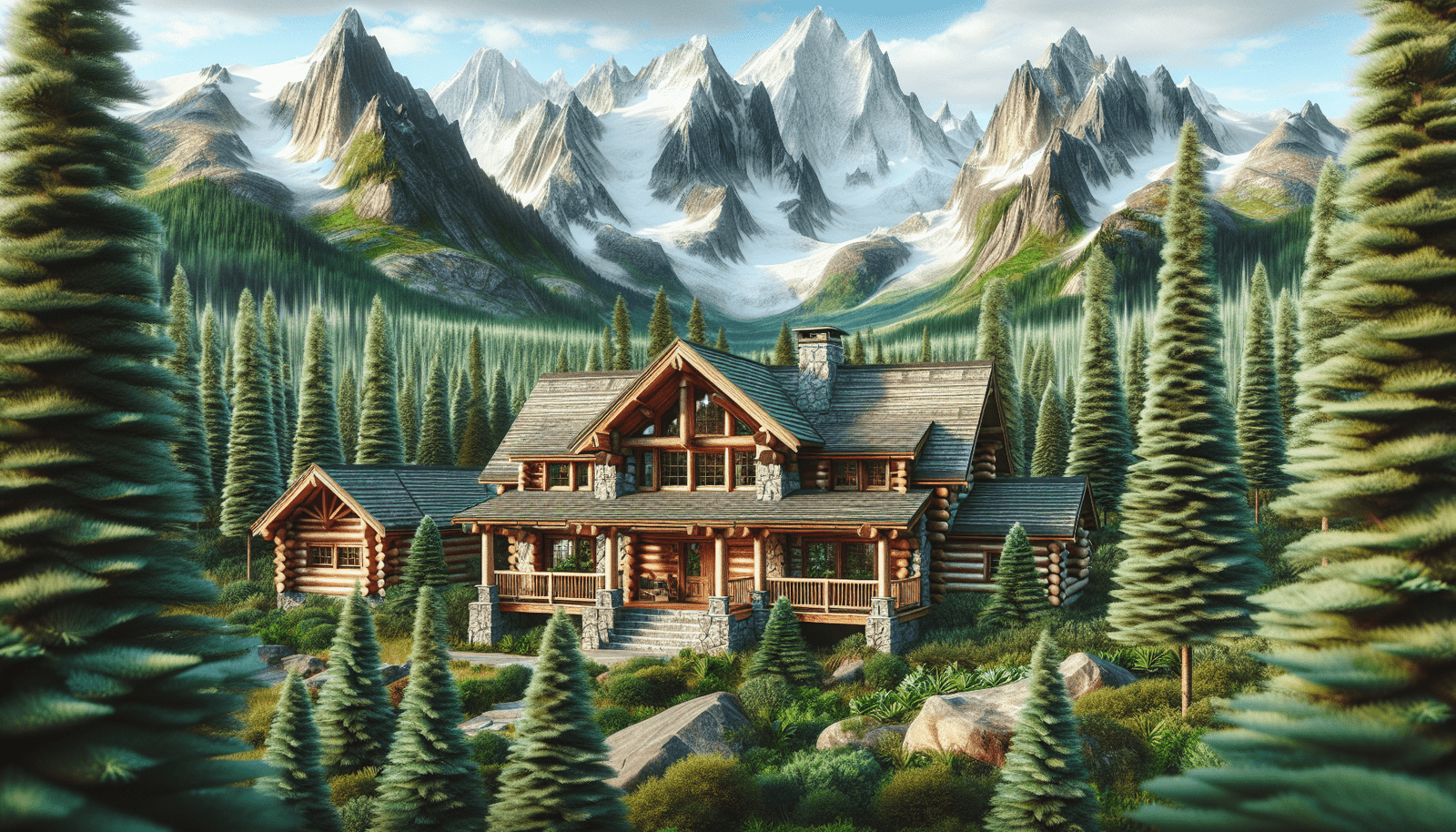 the charm of a rustic mountain lodge aesthetic