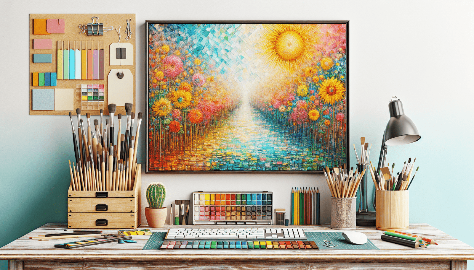 the essentials of a vibrant artistic workspace 1