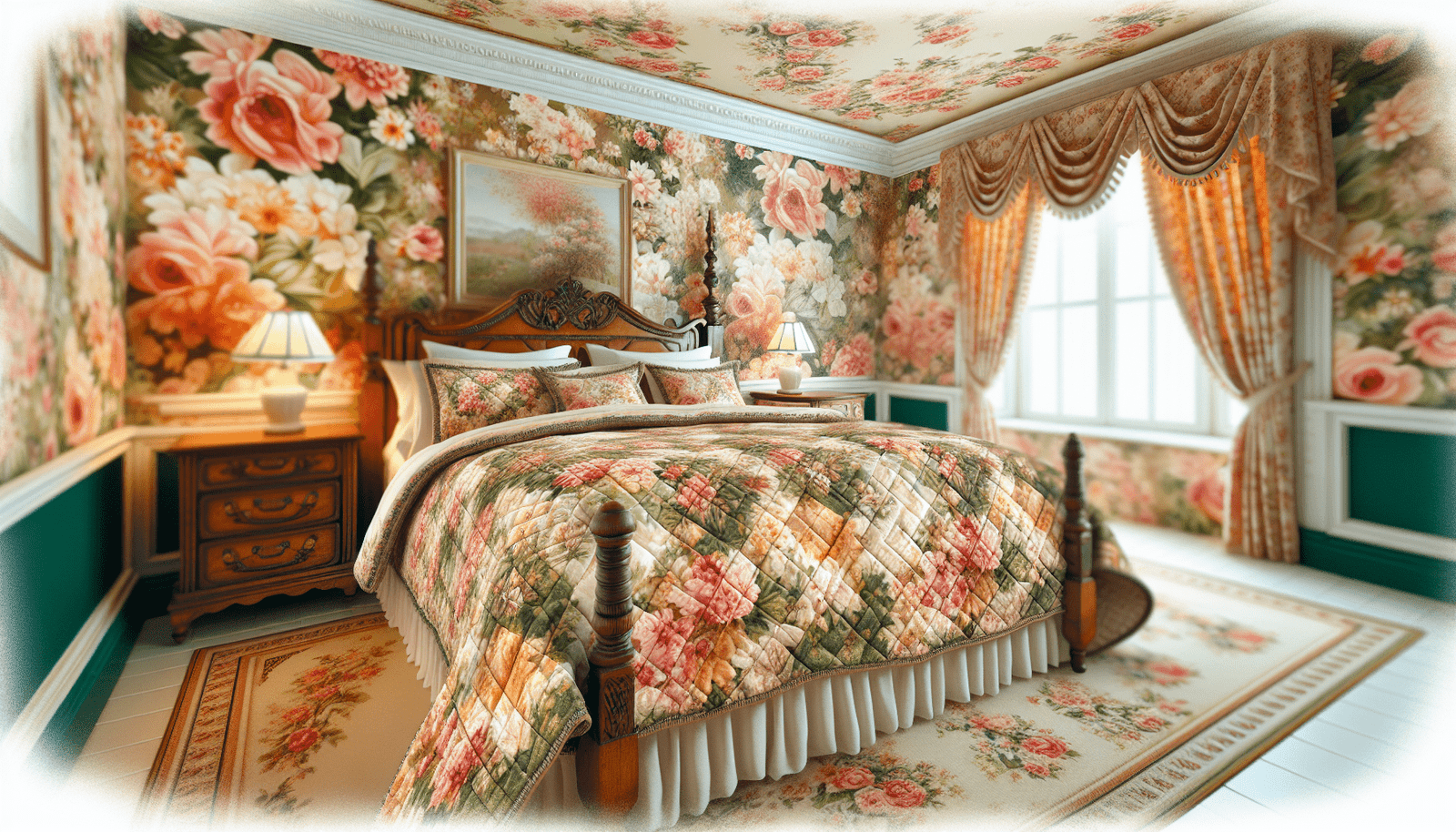 The Charm Of A Quaint, Floral-Inspired Bedroom